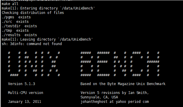 linux服务器性能测试工具UnixBench：安装和用法介绍