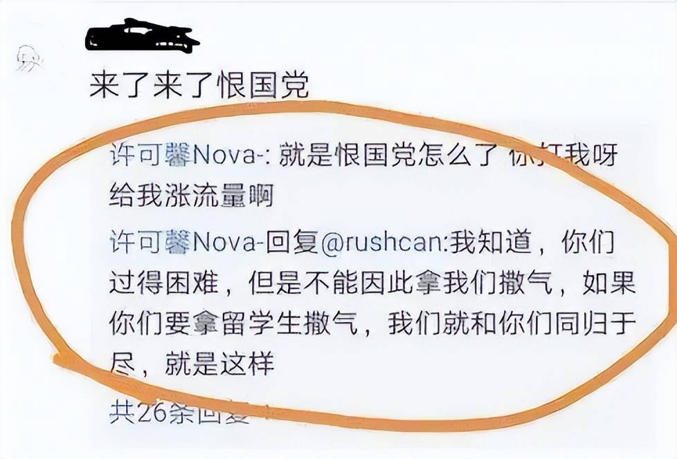 原创            国内赚钱国外花，“辱华妖女”许可馨扭曲的婚恋观，令人作呕